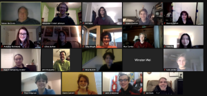 2021 team meets on Zoom