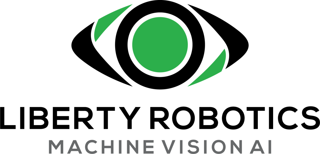 Liberty Robotics Machine Vision AI under a green and black eye